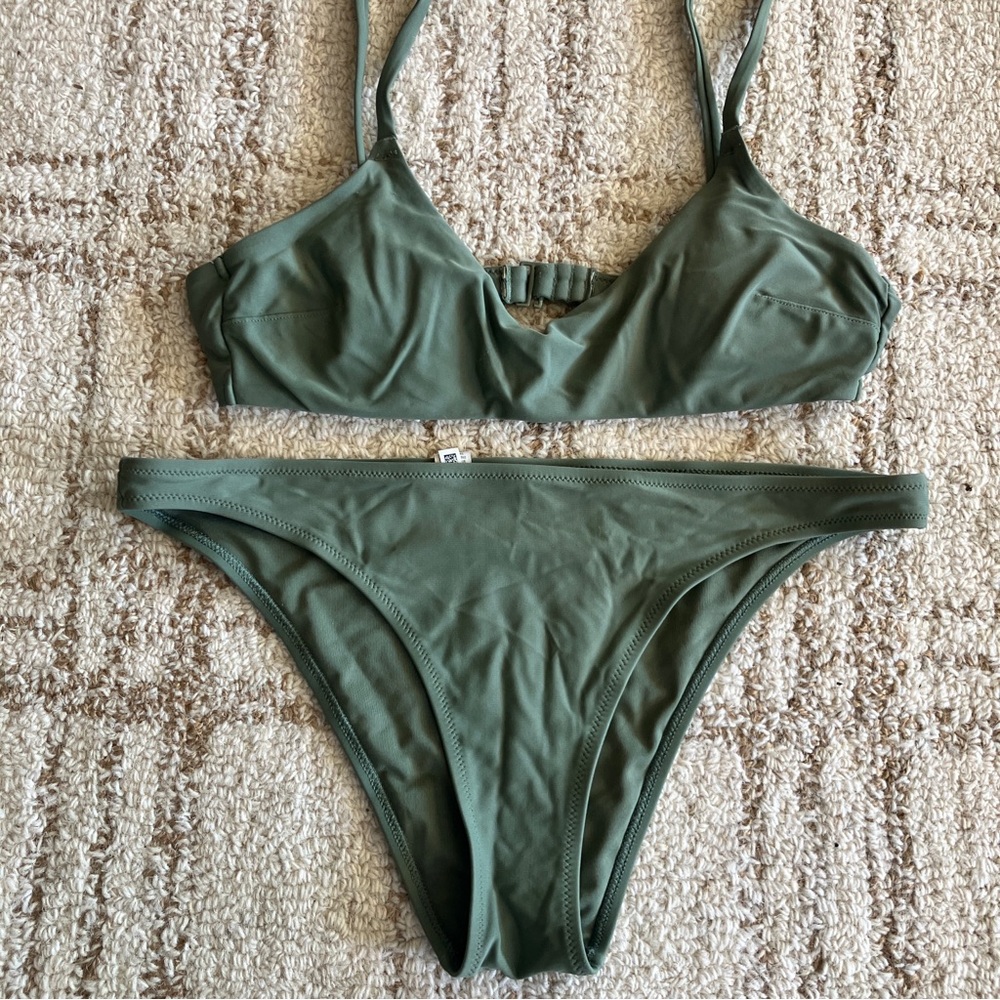 Aerie Olive Green Bikini Set
